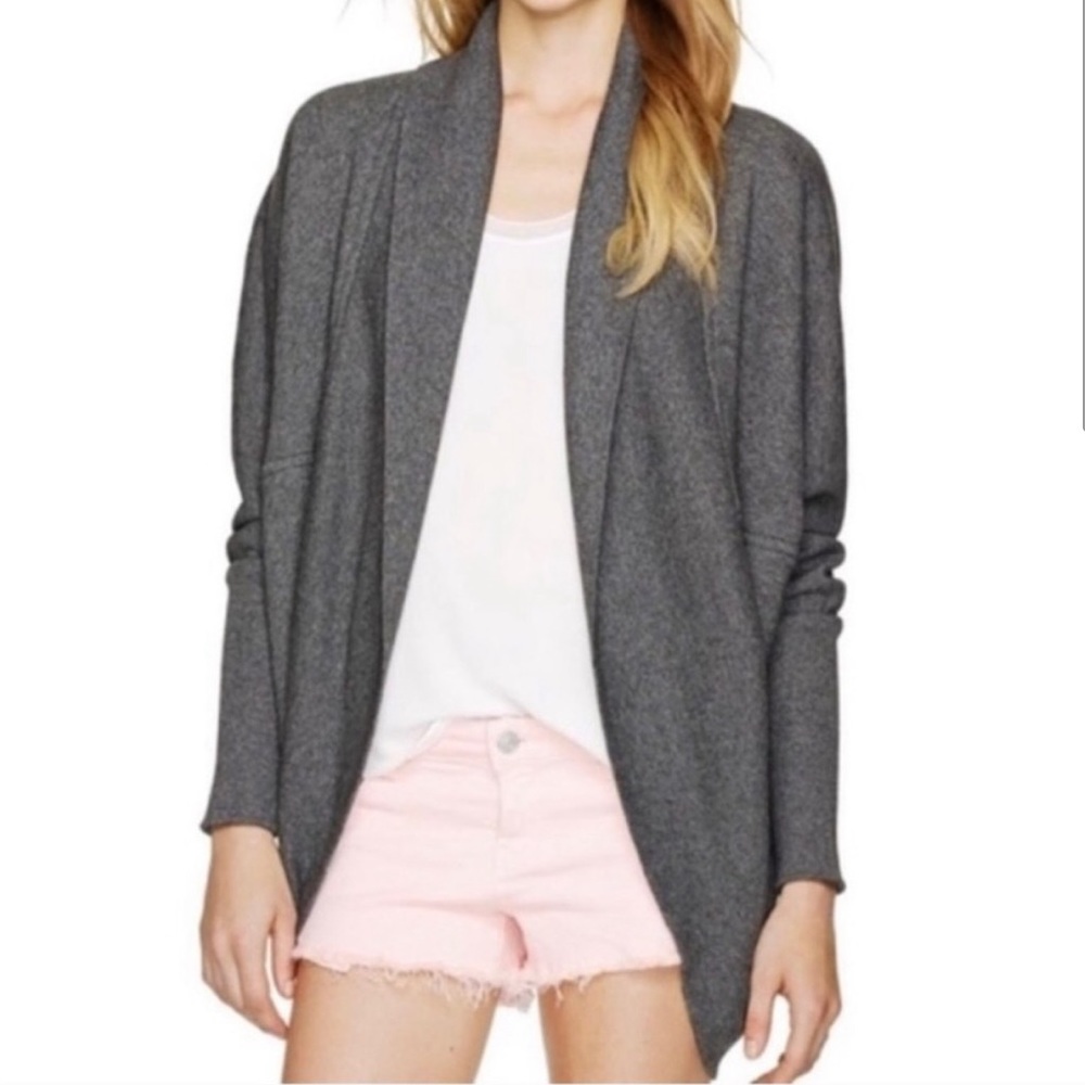 Aritzia Wilfred Diderot Cocoon Cardigan in Dark Grey